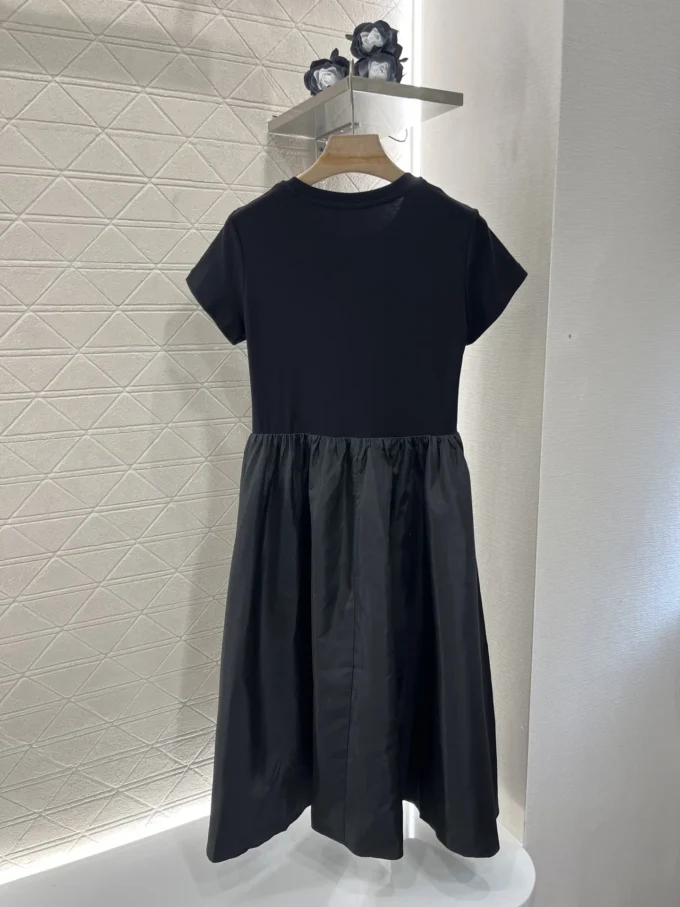 Women's Spring and Summer Round Neck Temperament Short Sleeve Elastic Waist Dress BN-270-30 - Image 2