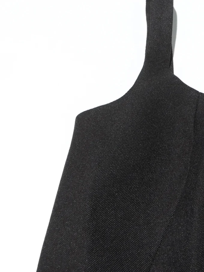 Colorblack Slimming Elegant Long Dress Women Square Collar Sleeveless High Waist Pleated Evening Dresses Female Style New - Image 5