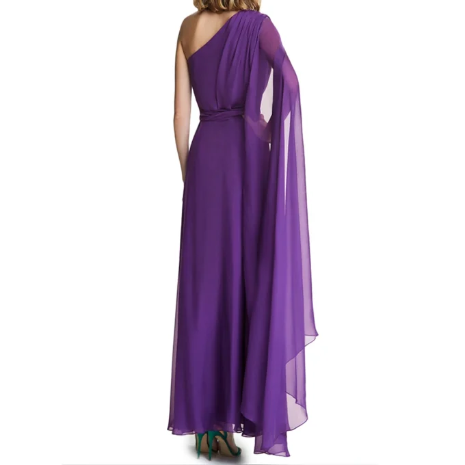 CHCH Women's Dress Long Dress 2024 New Simple Purple Elegant Dress Business Party Wedding Bridesmaid Dress - Image 2