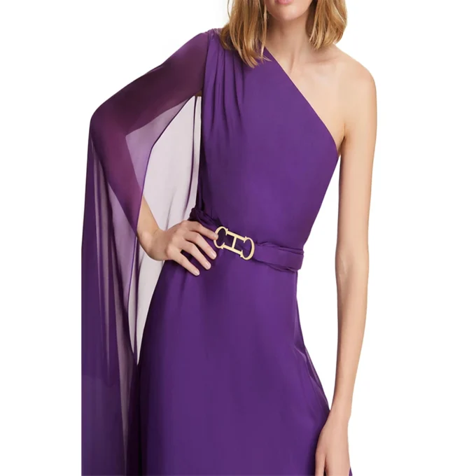 CHCH Women's Dress Long Dress 2024 New Simple Purple Elegant Dress Business Party Wedding Bridesmaid Dress - Image 3