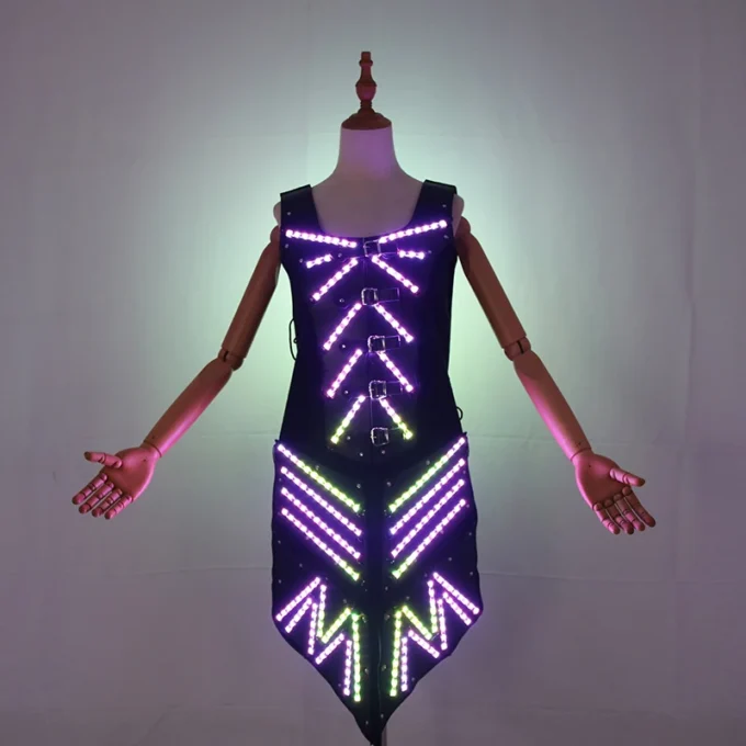 New LED luminous long dress COSPALY armor suit AI robot performance suit annual party performance costume - Image 4