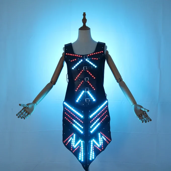 New LED luminous long dress COSPALY armor suit AI robot performance suit annual party performance costume - Image 6