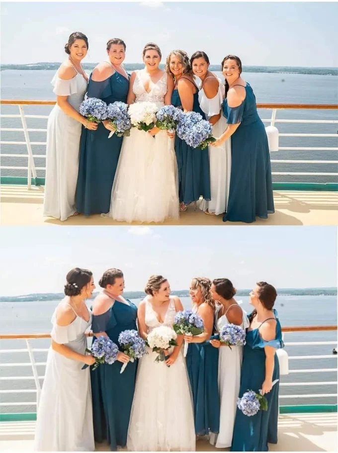 Chiffon Cold Shoulder Bridesmaid Dresses for Wedding Pleated A Line Long Prom Formal Evening Dress for Women with Slit - Image 5